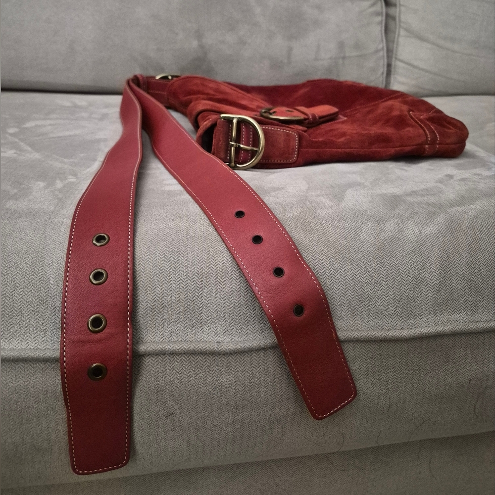 Coach Soft Suede Duffle in Rust - Picture 7 of 11